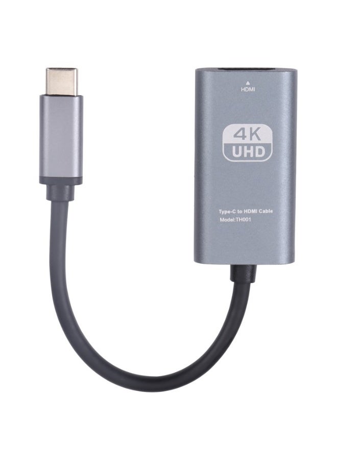 محول TH001 من النوع C إلى HDMI بدقة 4K بتردد 30 هرتز - رمادي - Image 1